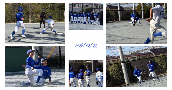 全学年混合チームでゲーム形式練習